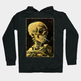 Skull with Burning Cigarette by Vincent van Gogh Hoodie